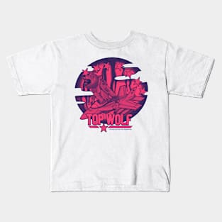 Top Wolf - Halloween Vibes Red Kids T-Shirt